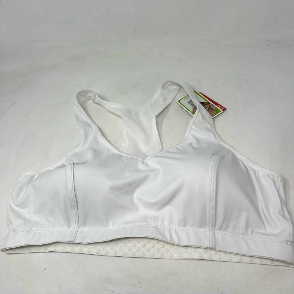 Moving Comfort Vixen Sports Bra XL A/B White High Impact NWT Running